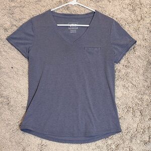Stio - Women's Short Sleeve V-Neck Tee - Slate Blue